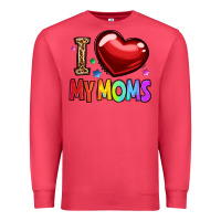 Cardinal i love my moms Premium Sweatshirt - OliviaCreatesArt