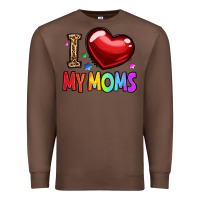 Chestnut i love my moms Premium Sweatshirt - OliviaCreatesArt
