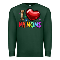 Sports Green i love my moms Premium Sweatshirt - OliviaCreatesArt