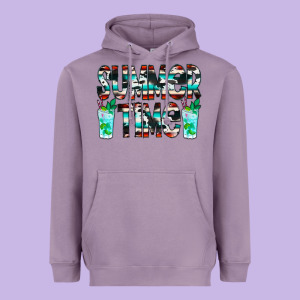 Summer Time Cowhide Serape Heavyweight Hoodie Designed By Cowcowdesign