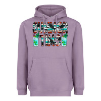 Lavender Summer Time Cowhide Serape Heavyweight Hoodie - CowCowDesign