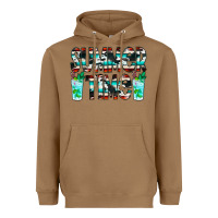 Toasted Coconut Summer Time Cowhide Serape Heavyweight Hoodie - CowCowDesign