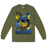 Army Green my uncle is down right awesome Long Sleeve Tee - Artiststas