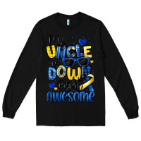 Black my uncle is down right awesome Long Sleeve Tee - Artiststas