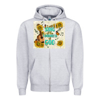 Heather Grey i will sing of the goodness of god Zipper Hoodie - TumblerDesignByShophia
