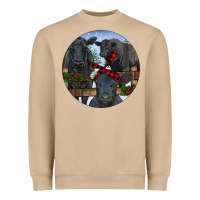 Mushroom Black Angus Family Heavyweight Sweatshirt - RanaPortraitStore