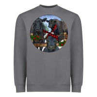Storm Black Angus Family Heavyweight Sweatshirt - RanaPortraitStore