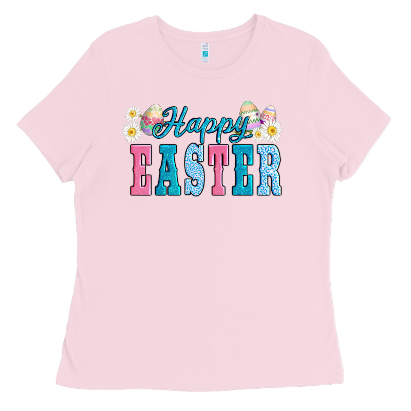 Happy Easter Eggs Ladies Tee by AdoDesignShop | Teevron
