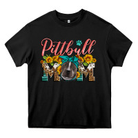 Black pittbull mom Heavy Core Tee - Artiststas