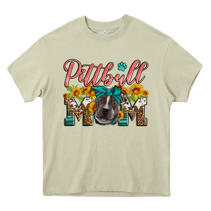 Pittbull Mom Heavy Core Tee by Artiststas | Teevron