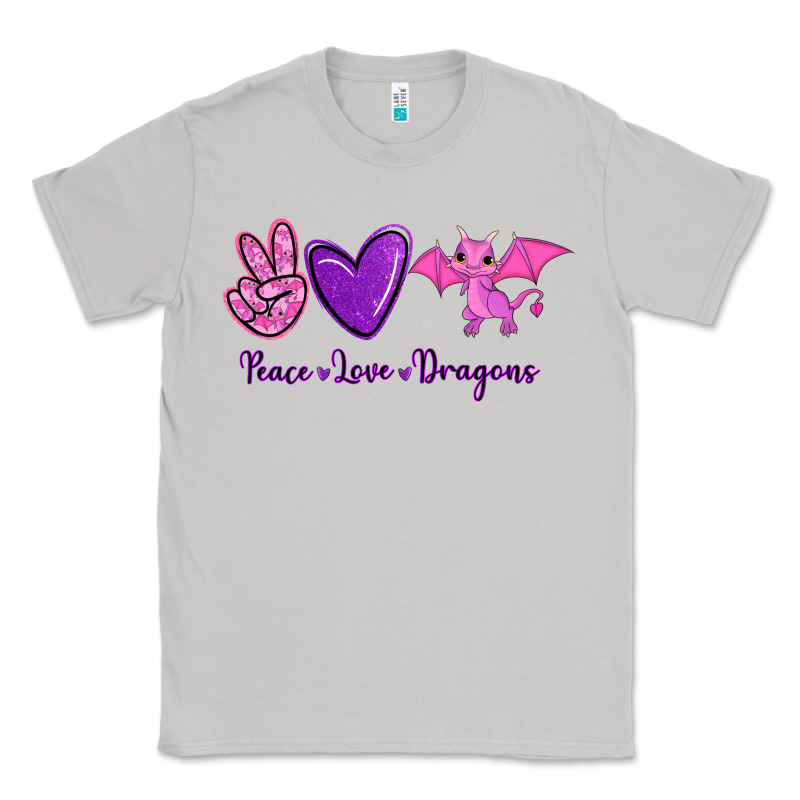 Peace Love Dragons Classic Tee by RanaPortraitStore | Teevron