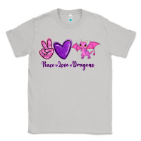 Moon Dust Peace Love Dragons Classic Tee - RanaPortraitStore