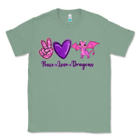 Sage Peace Love Dragons Classic Tee - RanaPortraitStore