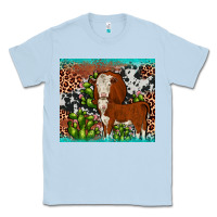 Dusty Blue hereford cactus tumbler Classic Tee - JahusDesignShop