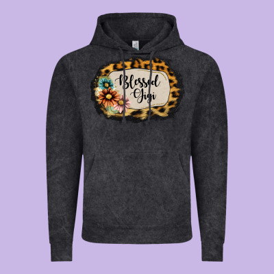 Blessed Gigi Vintage Hoodie Designed By Jasminsmagicworld