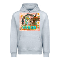 Heather Grey Easter Day He is risen 20oz skinny Urban Hoodie - LillyAllenDesigns