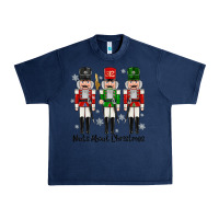 Navy Nuts About Christmas Urban Heavy Tee - MaliasSmallBusiness