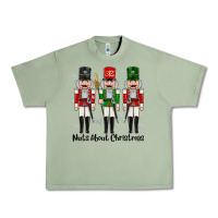 Oil Green Nuts About Christmas Urban Heavy Tee - MaliasSmallBusiness