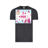 Vintage Black dreaming of a pink christmas Vintage Tee - MaliasSmallBusiness