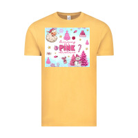 Vintage Mustard dreaming of a pink christmas Vintage Tee - MaliasSmallBusiness