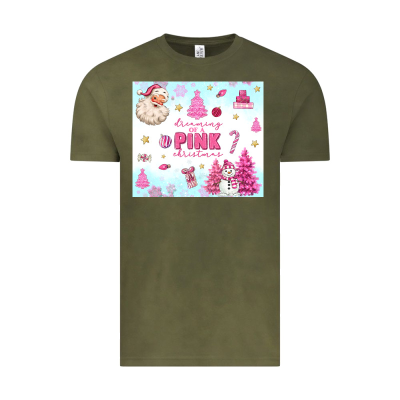 Dreaming Of A Pink Christmas Vintage Tee by MaliasSmallBusiness | Teevron