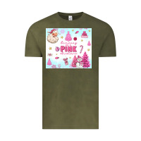 Vintage Olive dreaming of a pink christmas Vintage Tee - MaliasSmallBusiness