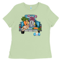Matcha easter truck with gnome and rabbit Ladies Tee - AdoDesignShop