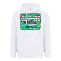 White summer time glitter pineable Heavyweight Hoodie - CowCowDesign