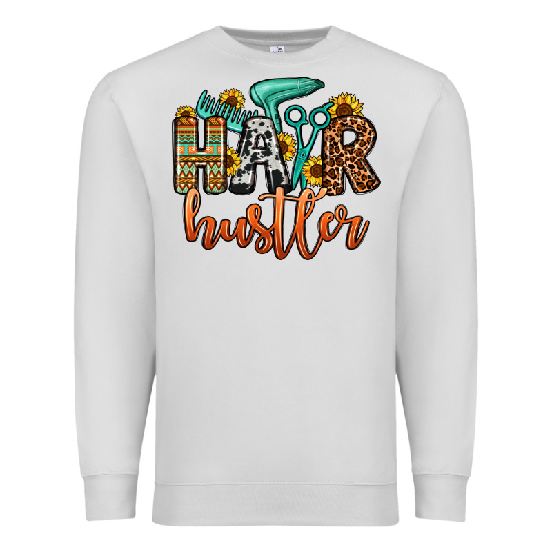 Hair Hustler Premium Sweatshirt by OliviaCreatesArt | Teevron