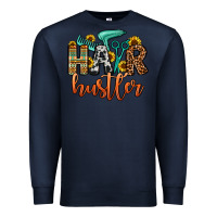 Navy hair hustler Premium Sweatshirt - OliviaCreatesArt