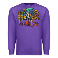 Purple hair hustler Premium Sweatshirt - OliviaCreatesArt