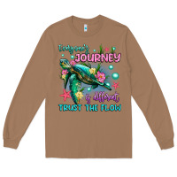 Toasted Coconut everyone's journey is different trust the flow Long Sleeve Tee - Artiststas