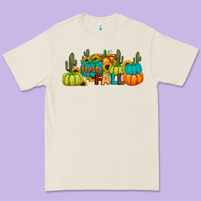 Hello Fall Premium Tee Designed By Jahusdesignshop
