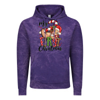 Cloud Purple my first christmas cute christmas sloth Vintage Hoodie - MaliasSmallBusiness