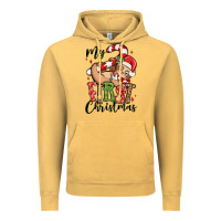 Vintage Mustard my first christmas cute christmas sloth Vintage Hoodie - MaliasSmallBusiness