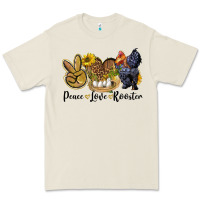 Bone peace love rooster Premium Tee - LillyAllenDesigns