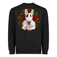 Black Christmas Bull Terrier Heavyweight Sweatshirt - RanaPortraitStore