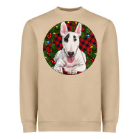 Mushroom Christmas Bull Terrier Heavyweight Sweatshirt - RanaPortraitStore