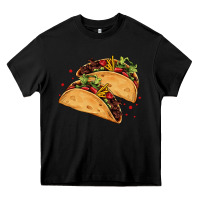 Black mexican taco's Heavy Core Tee - AdoDesignShop