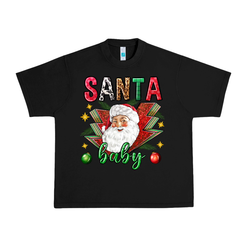 Santa Baby Christmas Urban Heavy Tee by NancyCooperArtShop | Teevron