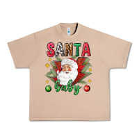 Burro Santa baby Christmas Urban Heavy Tee - NancyCooperArtShop