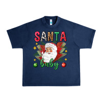 Navy Santa baby Christmas Urban Heavy Tee - NancyCooperArtShop