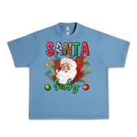 Pebble Blue Santa baby Christmas Urban Heavy Tee - NancyCooperArtShop