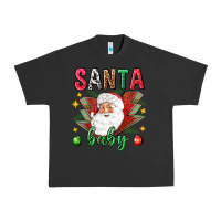 Pigment Black Santa baby Christmas Urban Heavy Tee - NancyCooperArtShop