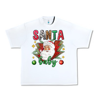 White Santa baby Christmas Urban Heavy Tee - NancyCooperArtShop