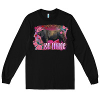 Black be mine black angus bull Long Sleeve Tee - RanaPortraitStore