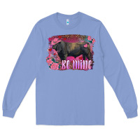 Colony Blue be mine black angus bull Long Sleeve Tee - RanaPortraitStore