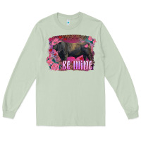 Matcha be mine black angus bull Long Sleeve Tee - RanaPortraitStore