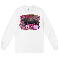 White be mine black angus bull Long Sleeve Tee - RanaPortraitStore
