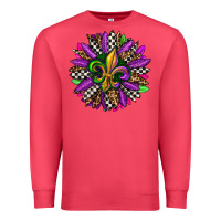 Cardinal mardi gras sunflower Premium Sweatshirt - OliviaCreatesArt